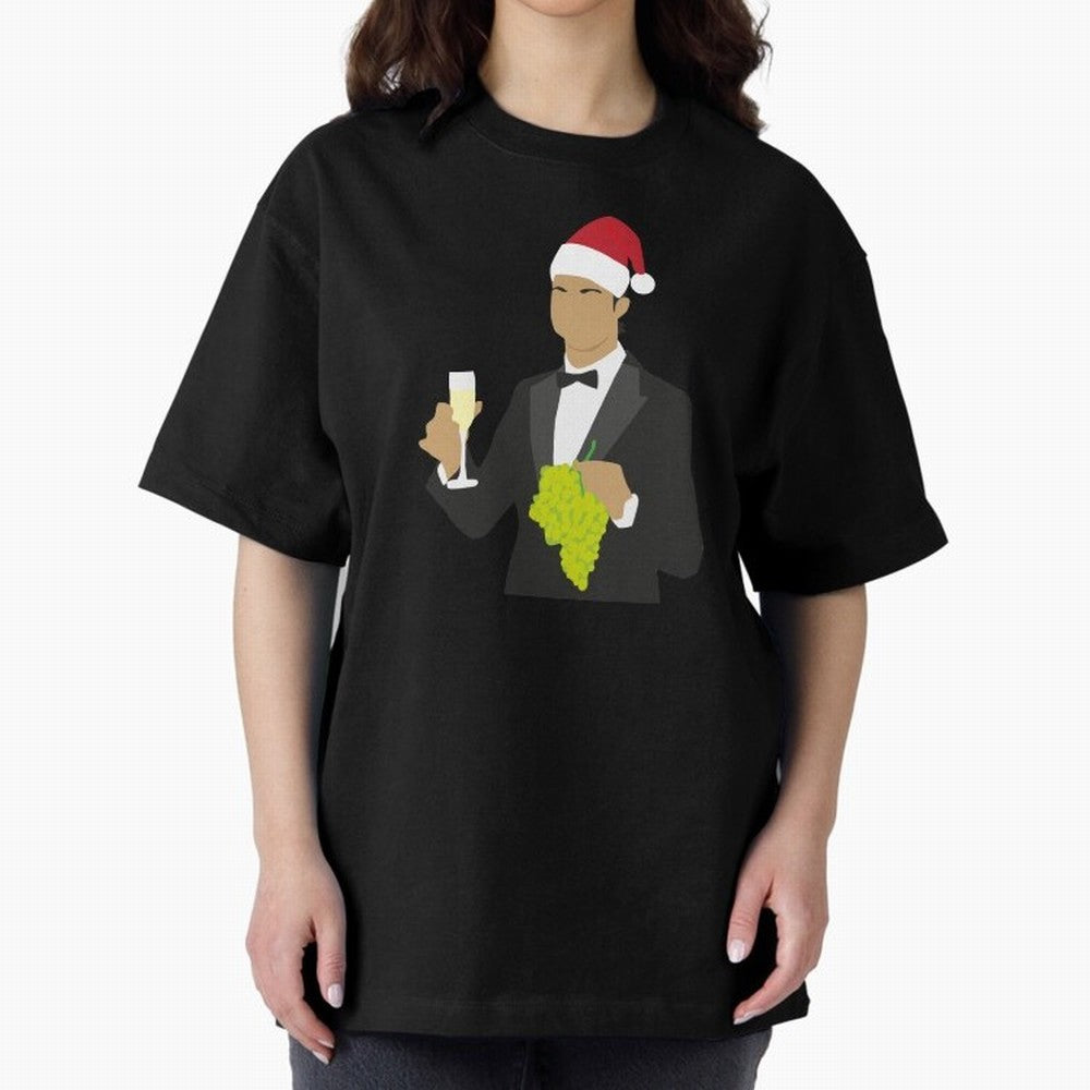 Cristiano Ronaldo enjoing Christmas Oversized T-Shirt Mark FIFA World Cup 2026 Spirit, Celebrating England, France and Netherlands, Messi, CR7 and Mbappe, Goal Celebration Energy, Supporter Heritage, Football Icons and Worldwide Tournament Joy;