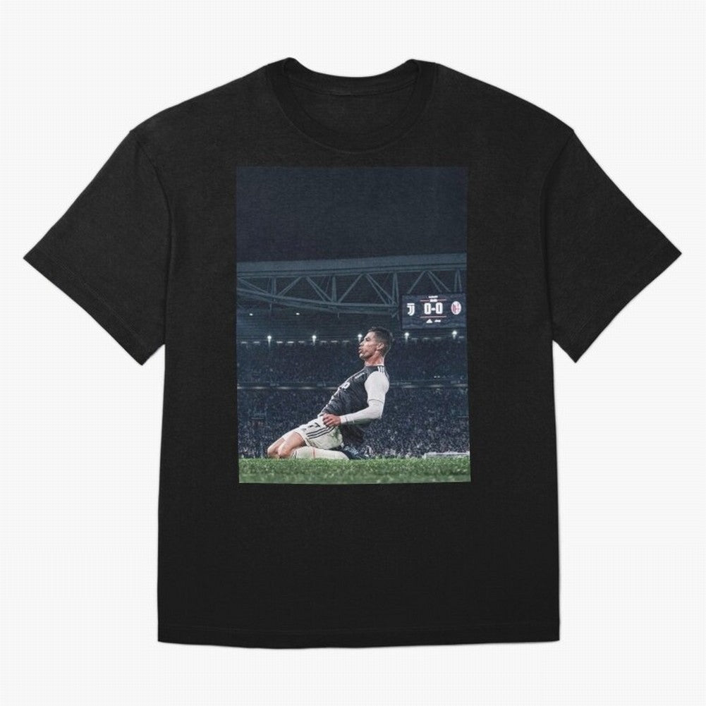 Wallpaper Cristiano Celebration Oversized T-Shirt Bring FIFA World Cup 2026 Centered on Messi, Neymar and Mbappe, Argentina, France and Brazil Energy, Global Supporter Spirit, Legendary Goals, National Colors and Tournament Celebration; Created for