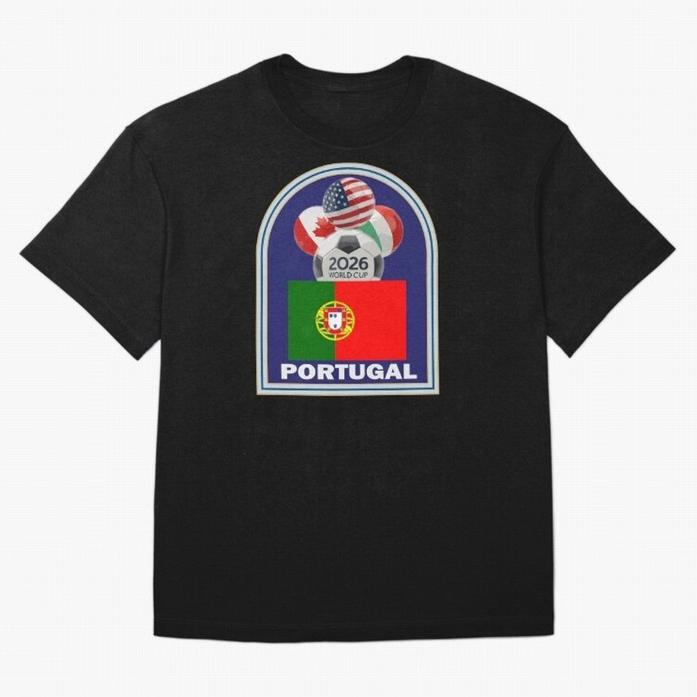 Portugal 2026 Soccer T-shirt Oversized T-Shirt Discover FIFA World Cup 2026 Spirit, Made for Spain and Netherlands, Messi and Cristiano Ronaldo, Stadium Chants, National Pride, Trophy Dreams and Unforgettable Football Memories; Built for Supporters