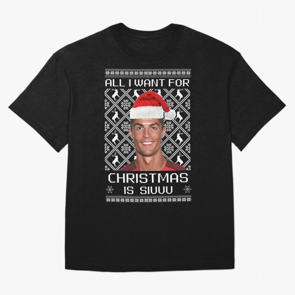 cristiano ronaldo siuuu christmas sweater Oversized T-Shirt Carry Global Football Passion for FIFA World Cup 2026, Built around CR7, Spain and Netherlands, Worldwide Fan Energy, Dramatic Goals, Stadium Lights and Championship Celebrations; Perfect