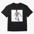 Cristiano Ronaldo art design. Cristiano Ronaldo sketch art Oversized T-Shirt Follow Every Goal of Global Football Passion for FIFA World Cup 2026 Group Stage, Made for Cristiano Ronaldo, Haaland and CR7, Spain and Netherlands, Champion Mindset,