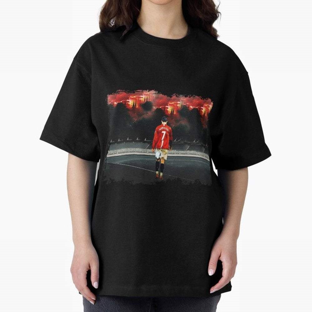 Cristiano Ronaldo 8K Oversized T-Shirt Celebrate Soccer Greatness during FIFA World Cup 2026 for Fans of Messi, CR7 and Mbappe and Argentina, France and Brazil, Bringing Match Day Excitement, Supporter Culture, Golden Goals and Global Football