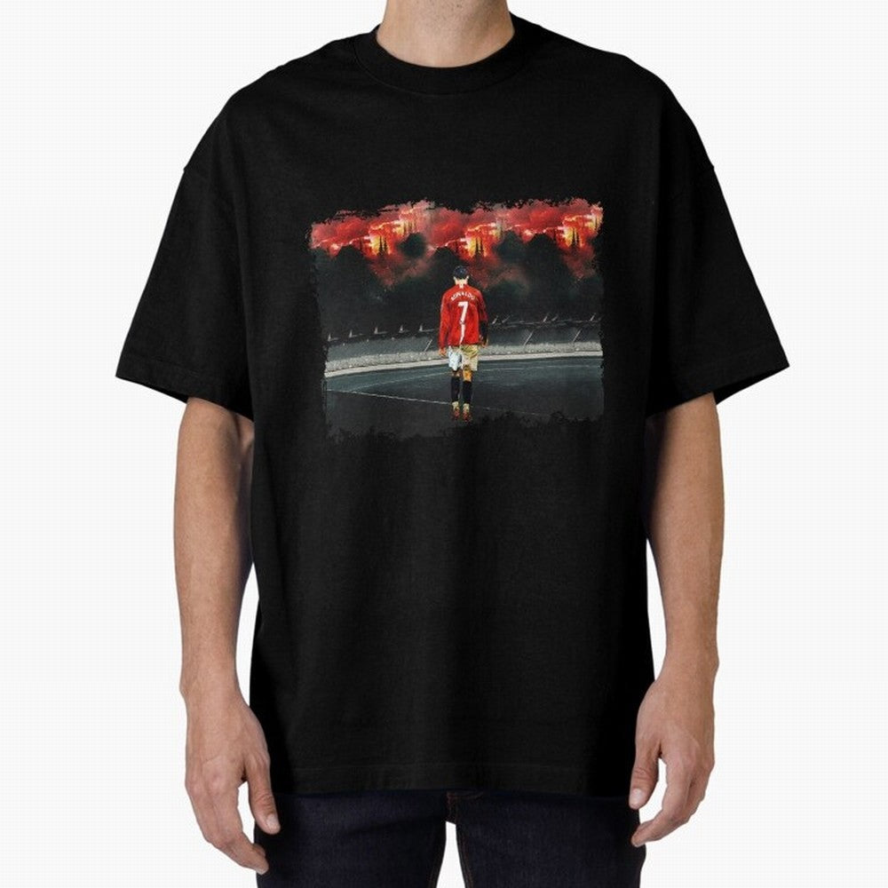 Cristiano Ronaldo 8K Oversized T-Shirt Celebrate Soccer Greatness during FIFA World Cup 2026 for Fans of Messi, CR7 and Mbappe and Argentina, France and Brazil, Bringing Match Day Excitement, Supporter Culture, Golden Goals and Global Football