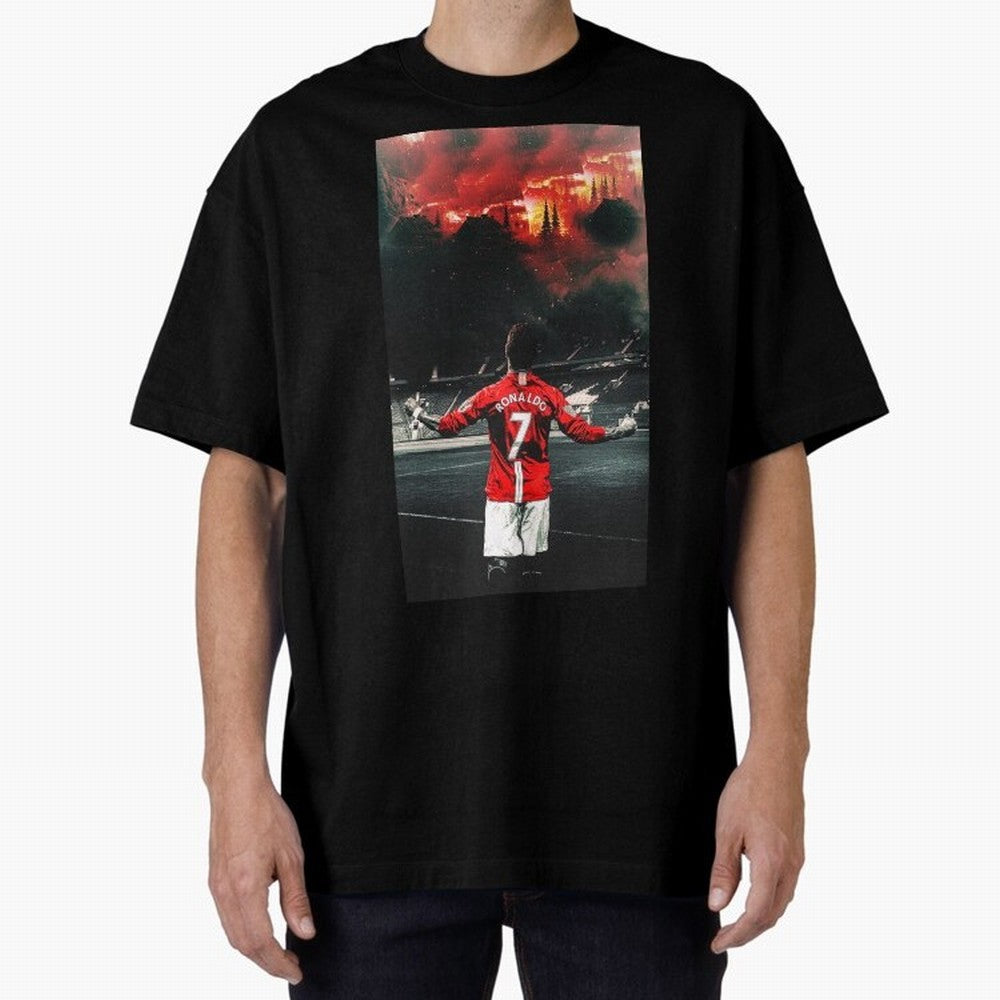 cristiano ronaldo manchester Oversized T-Shirt Cheer for FIFA World Cup 2026 Group Stage Spirit, with England, Cristiano Ronaldo, Stadium Memories, Football Loyalty, International Chants and Championship Tradition; Great for Watch Parties, Sports