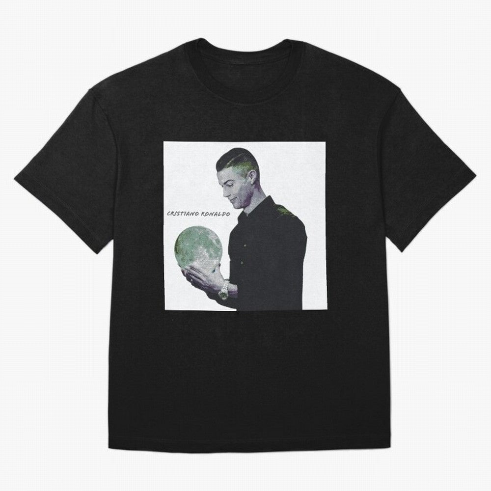 Cristiano Ronaldo art illustration. Cristiano Ronaldo sketch art Oversized T-Shirt Keep the Match Day Mood of Match Day Hype around FIFA World Cup 2026 Group Stage, Mbappe, Portugal, Championship Spirit, Famous Goals, Roaring Crowds and
