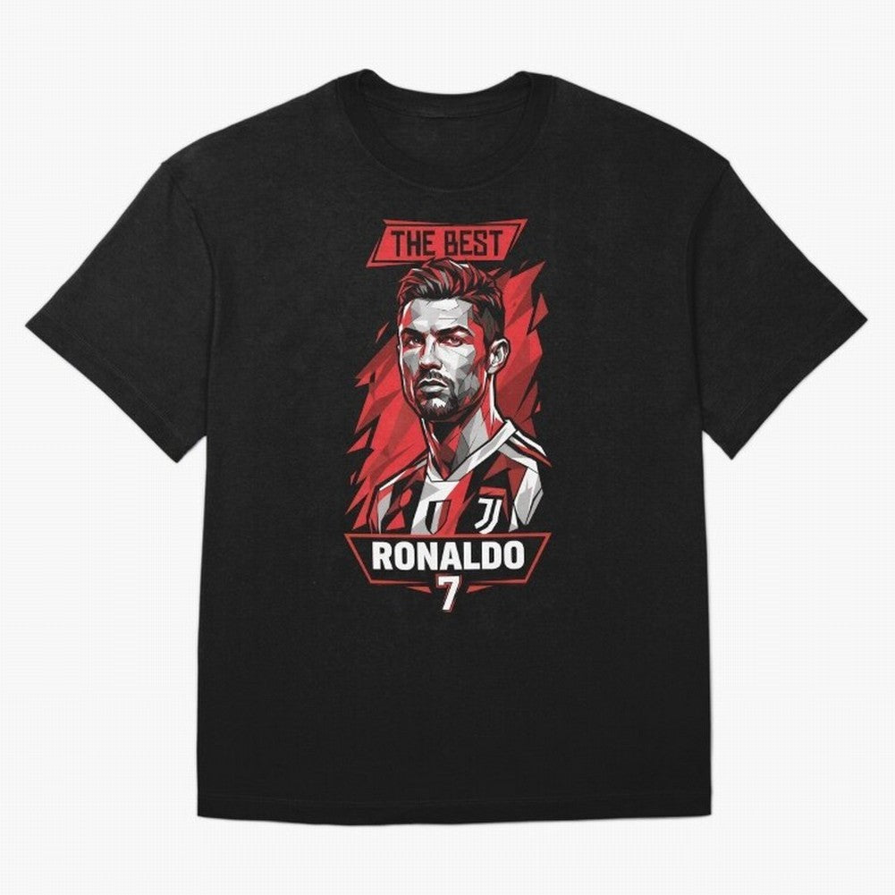 Cristiano Ronaldo CR7 Geometric Vector Portrait Oversized T-Shirt Live the Energy of the FIFA World Cup 2026 USA Canada Mexico Journey through Messi and Cristiano Ronaldo Highlights, Netherlands Pride, Supporter Pride, Iconic Celebrations,