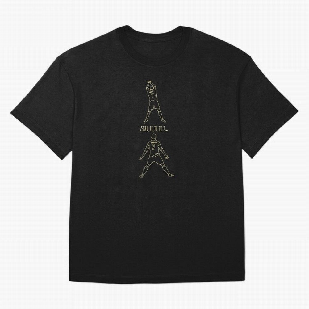 Cristiano Ronaldo siuuu Oversized T-Shirt Celebrate Fan Favorites in FIFA World Cup 2026 Spirit, Connected to Germany, Messi, CR7 and Mbappe, Supporter Pride, Iconic Celebrations, Legendary Names and Global Match Day Energy; Ideal for Passionate