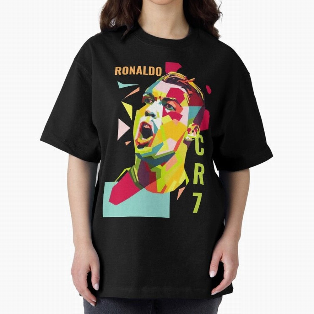 RONALDO CR7 Design Oversized T-Shirt Mark the FIFA World Cup 2026 USA Canada Mexico Journey through Messi, Neymar and Mbappe Highlights, Brazil Pride, Stadium Memories, Football Loyalty, International Chants and Championship Tradition; Great for