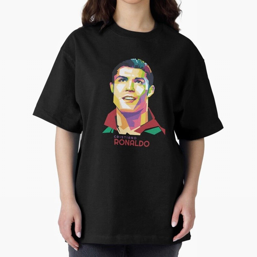 Cristiano Ronaldo Oversized T-Shirt Relive the Noise and Pride of the FIFA World Cup 2026 Group Stage Journey through Cristiano Ronaldo Highlights, Portugal, Spain and Germany Pride, Football Passion, Legendary Performances, Festival Vibes and