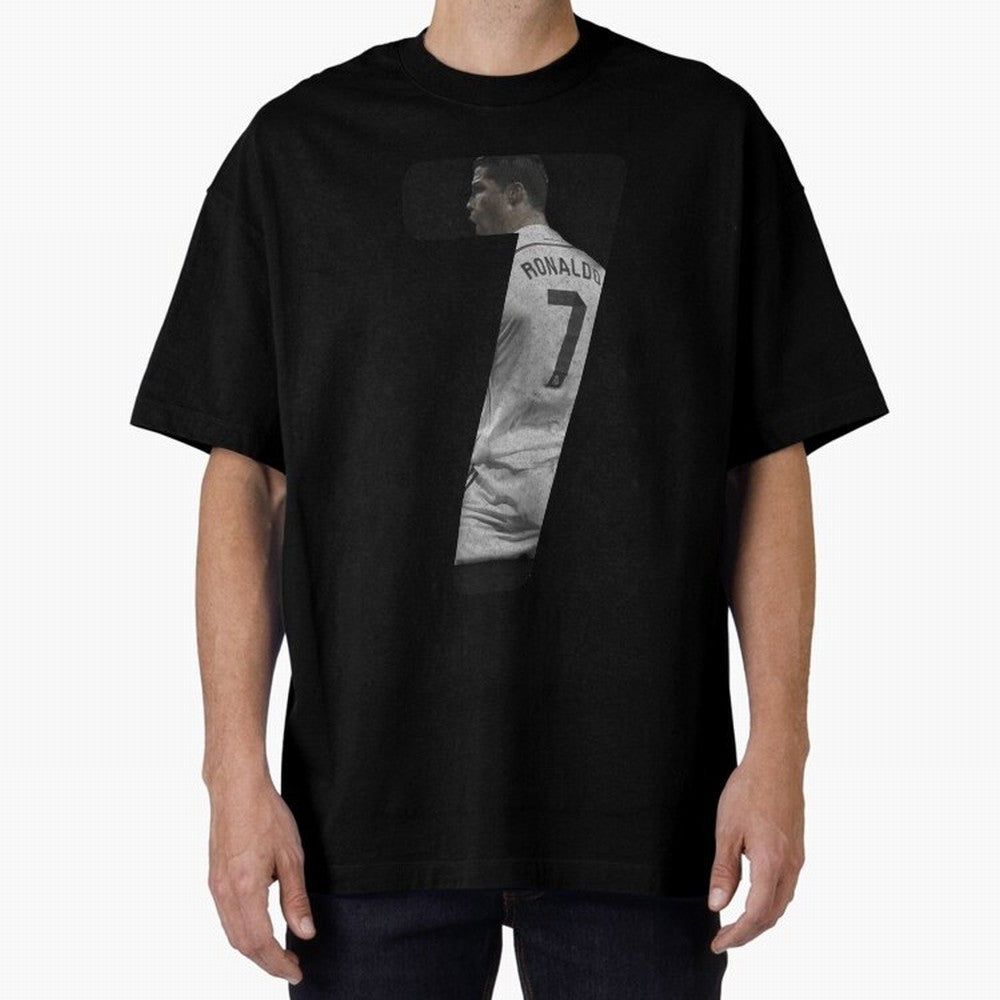 Cristiano Ronaldo shirt number manipulation Oversized T-Shirt Show Match Day Excitement for FIFA World Cup 2026 USA Canada Mexico for Fans of Neymar, Haaland and Cristiano Ronaldo and France, Bringing Match Day Excitement, Supporter Culture, Golden