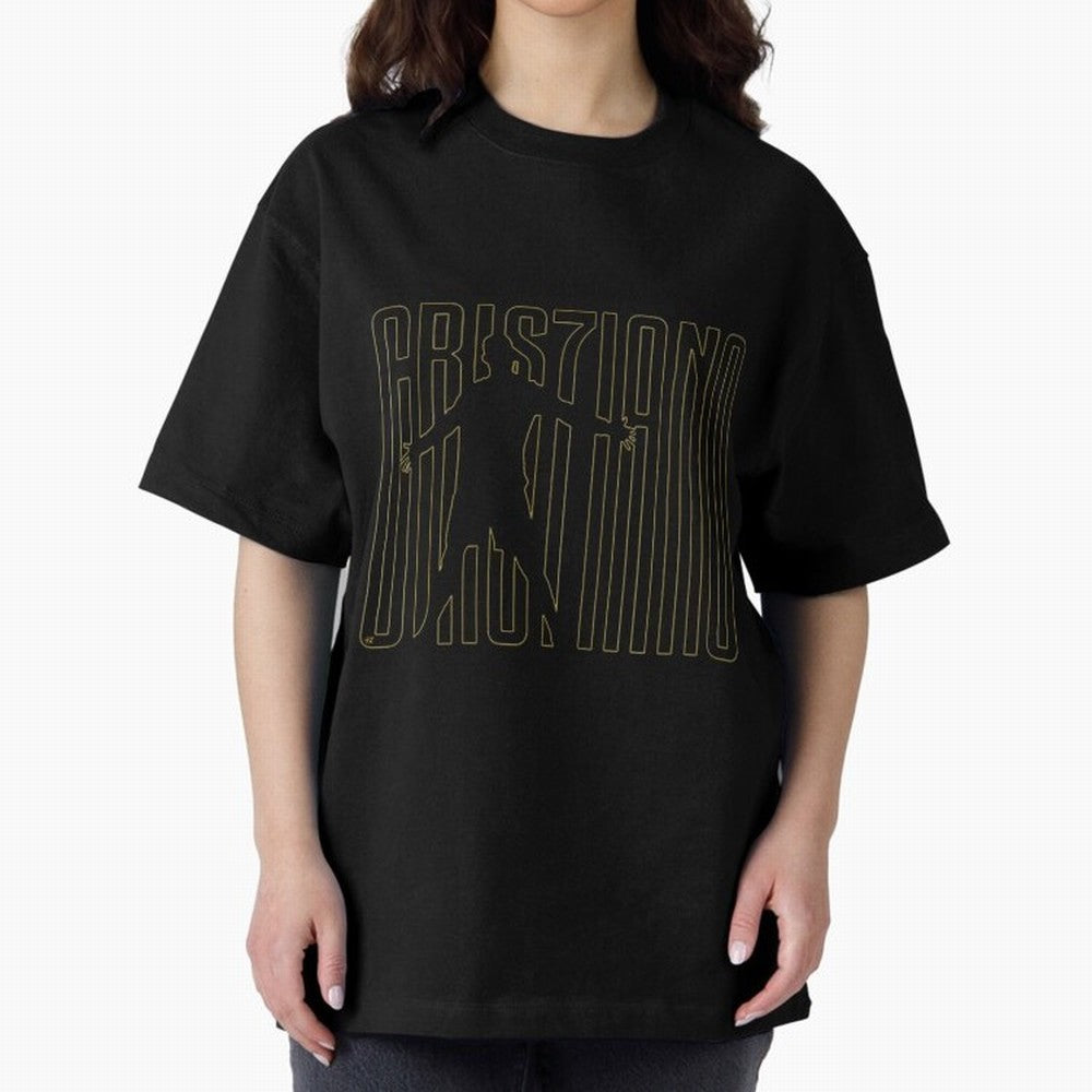 Maglia Cristiano Ronaldo Oversized T-Shirt Represent Football Lovers during FIFA World Cup 2026 Spirit, Celebrating Argentina, Mbappe and Neymar, Goal Celebration Energy, Supporter Heritage, Football Icons and Worldwide Tournament Joy; Ideal for