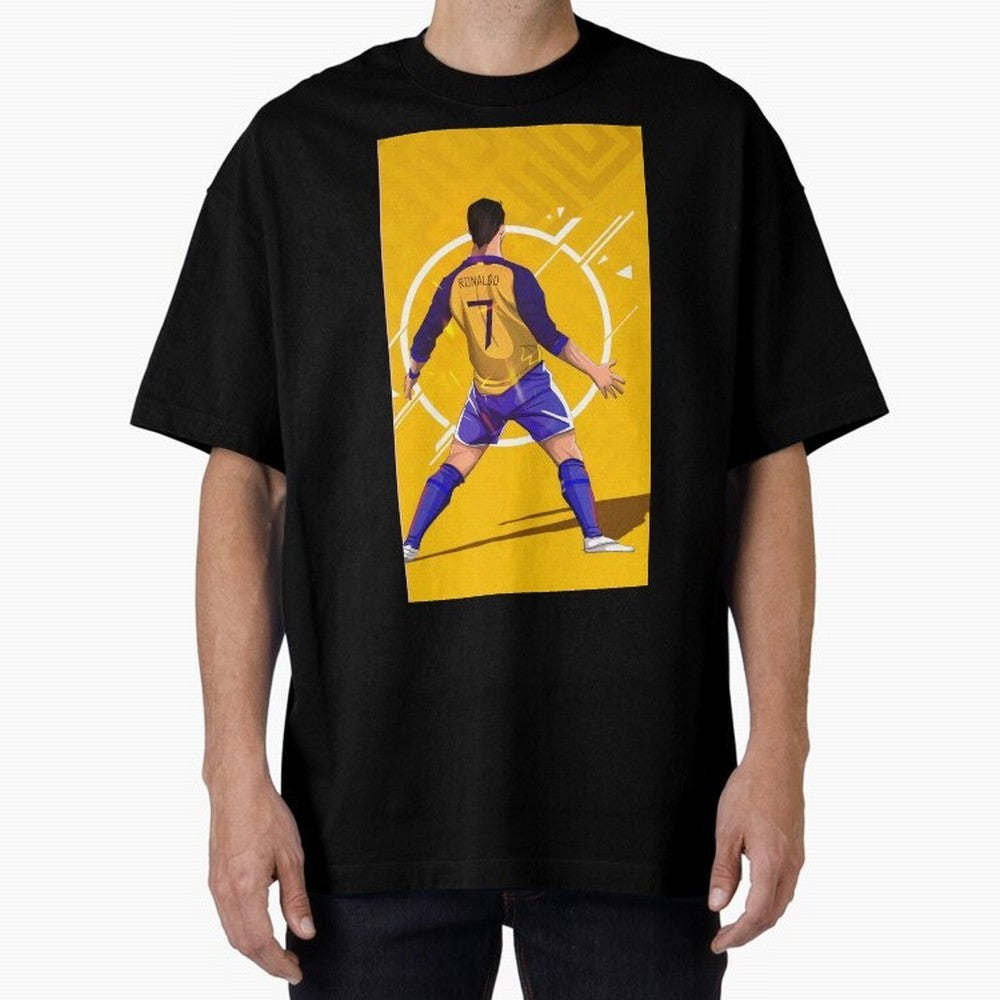 Cristiano Ronaldo Oversized T-Shirt Feel the Roar of Match Day Hype around FIFA World Cup 2026, Neymar, Haaland and Cristiano Ronaldo, Netherlands, Retro Football Energy, Iconic Rivalries, Trophy Chase Drama and Stadium Atmosphere; Made for Die