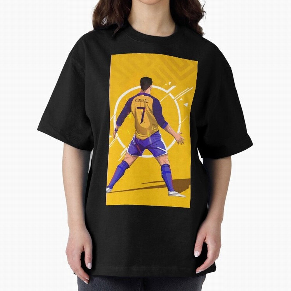 Cristiano Ronaldo Oversized T-Shirt Feel the Roar of Match Day Hype around FIFA World Cup 2026, Neymar, Haaland and Cristiano Ronaldo, Netherlands, Retro Football Energy, Iconic Rivalries, Trophy Chase Drama and Stadium Atmosphere; Made for Die