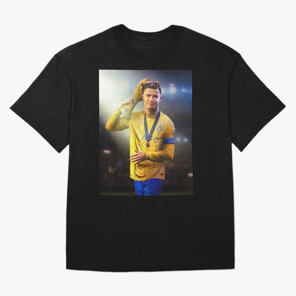 Cristiano Ronaldo Oversized T-Shirt Keep the Match Day Mood of FIFA World Cup 2026 USA Canada Mexico for Fans of Neymar and Portugal, Bringing Game Day Rituals, Football Legends, Country Pride and the Road to the Final; Perfect for Fans,