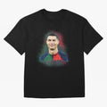 Cristiano Ronaldo digital art Oversized T-Shirt Back Your Heroes with FIFA World Cup 2026 Filled with Neymar, Argentina, France and Brazil Energy, Stadium Chants, National Pride, Trophy Dreams and Unforgettable Football Memories; Perfect for People