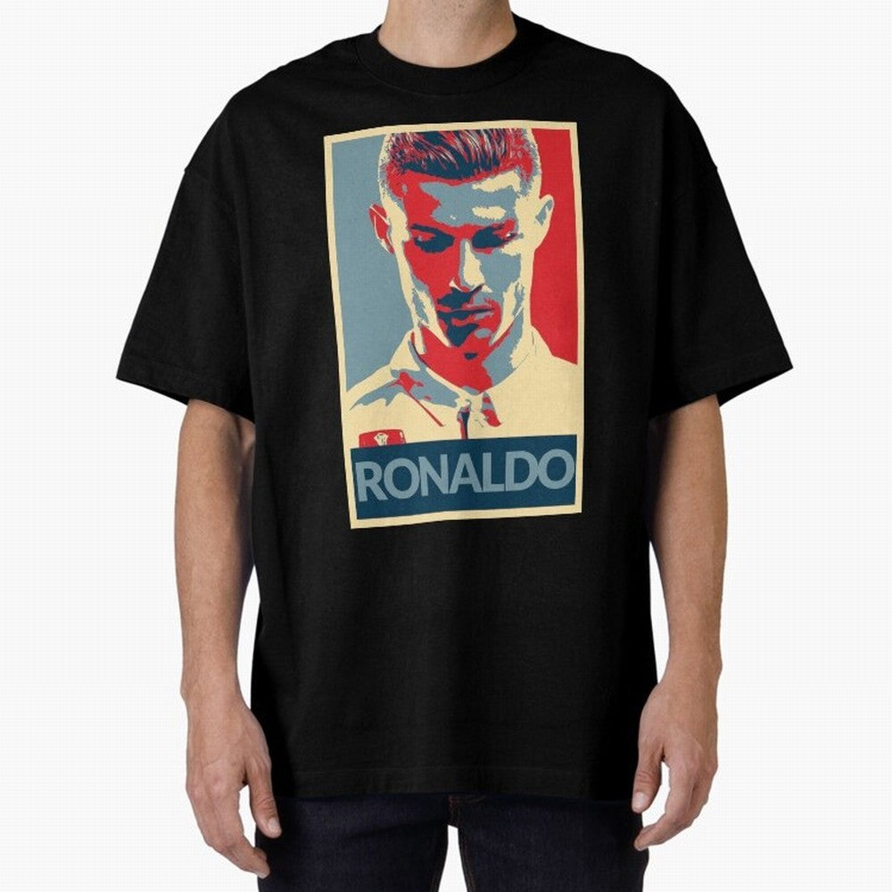 Cristiano Ronaldo Oversized T-Shirt Make Memories around FIFA World Cup 2026 for Fans of Messi, Neymar and Mbappe and Spain and Netherlands, Bringing Global Supporter Spirit, Legendary Goals, National Colors and Tournament Celebration; Perfect for