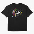 Cr7 Cristiano Ronaldo Signature Oversized T-Shirt Mark Match Day Hype around FIFA World Cup 2026, Messi, England, France and Netherlands, Football Festival Excitement, Trophy Ambitions, Country Rivalries and Star Player Buzz; Perfect for Fans,