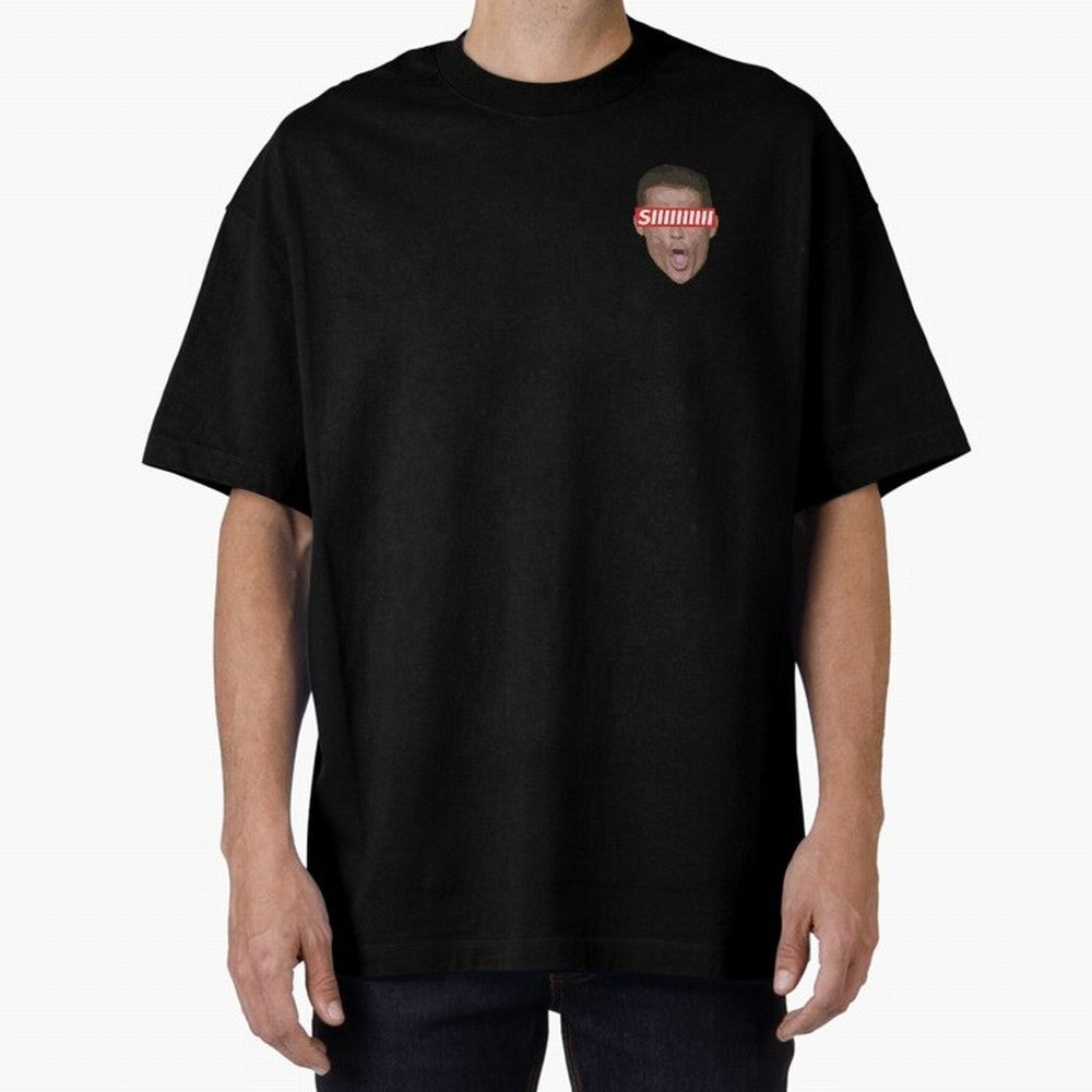 SIIII - Cristiano Ronaldo - Floating Head Oversized T-Shirt Create FIFA World Cup 2026 USA Canada Mexico for Fans of Messi and Germany, Bringing Football Festival Excitement, Trophy Ambitions, Country Rivalries and Star Player Buzz; Great for