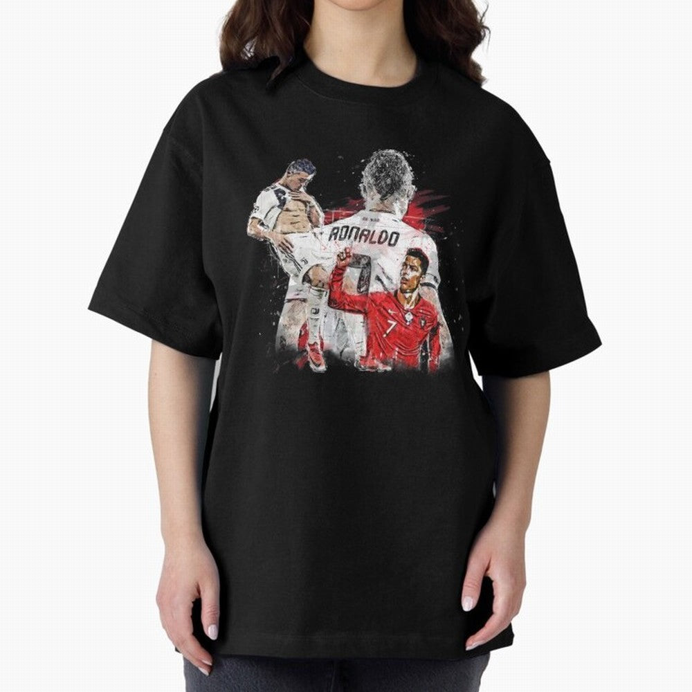 Cristiano Ronaldo Cristiano Ronaldo Oversized T-Shirt Remember Iconic Moments from the FIFA World Cup 2026 USA Canada Mexico Journey through Neymar Highlights, Brazil, Portugal and Argentina Pride, Sports Nostalgia, International Competition,