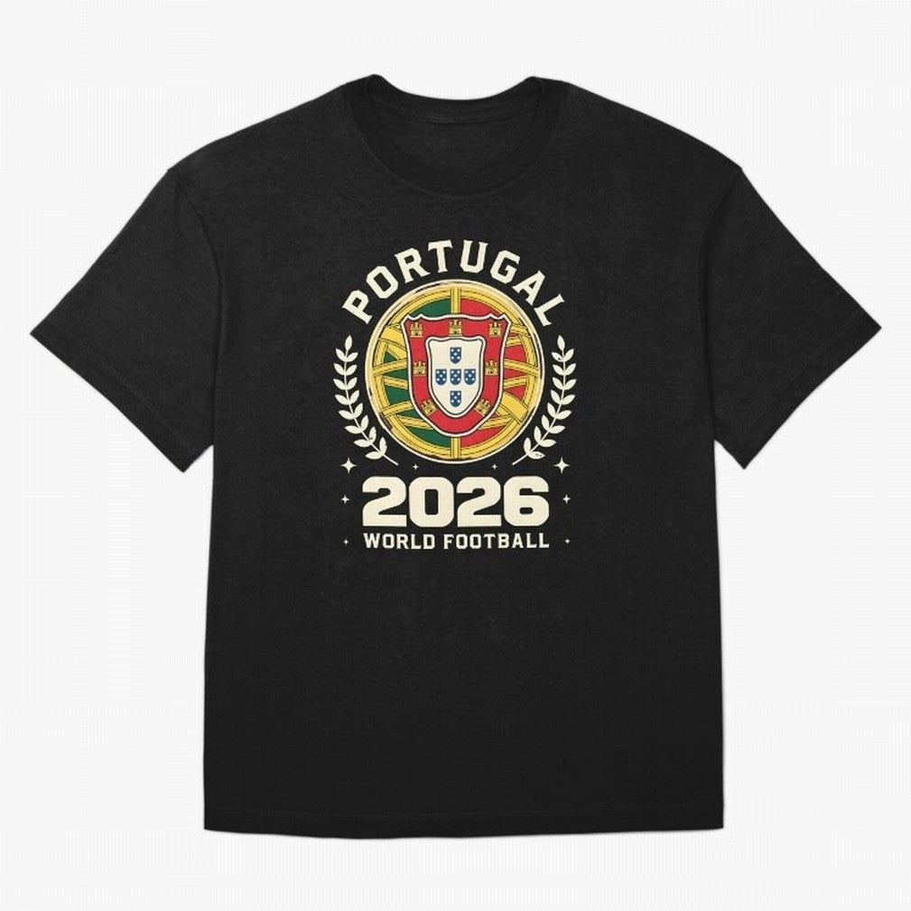 Portugal 2026 World Football Oversized T-Shirt Fuel Your Fan Pride for FIFA World Cup 2026 Spirit, Built around Brazil, Haaland, Soccer Culture, Superstar Moments, National Team Dreams and Competitive Fire; Perfect for Supporters Who Want Bold