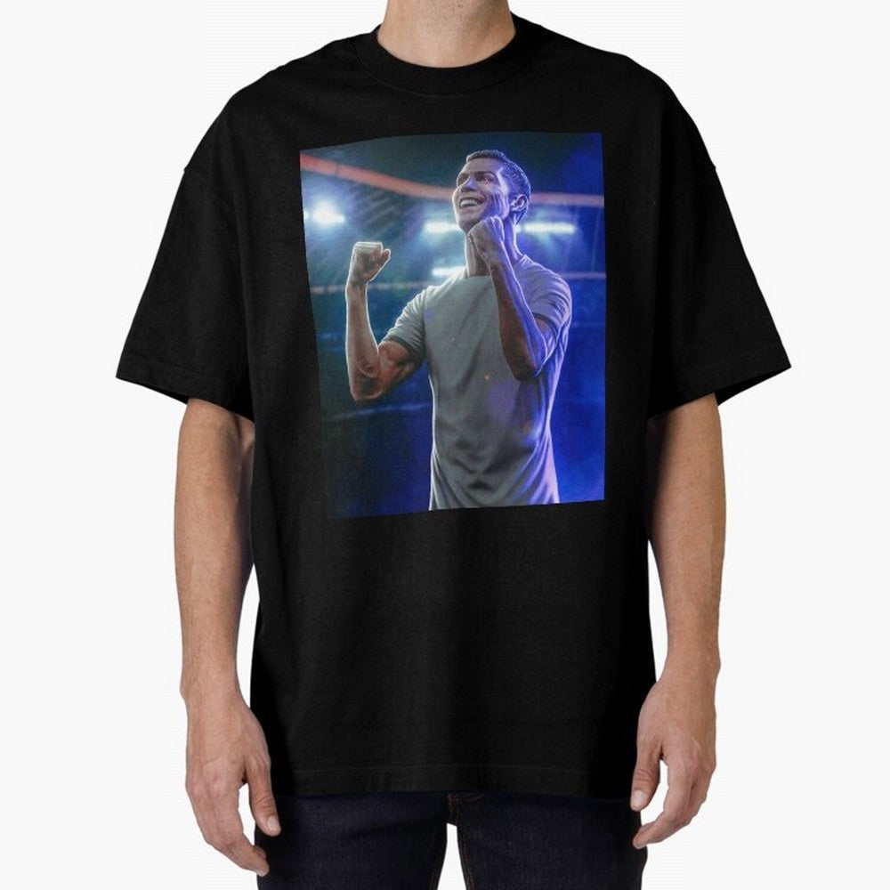 Cristiano Ronaldo Oversized T-Shirt Bring Home Global Football Passion for FIFA World Cup 2026 USA Canada Mexico, Inspired by Mbappe, England and Germany, Stadium Memories, Football Loyalty, International Chants and Championship Tradition; Perfect