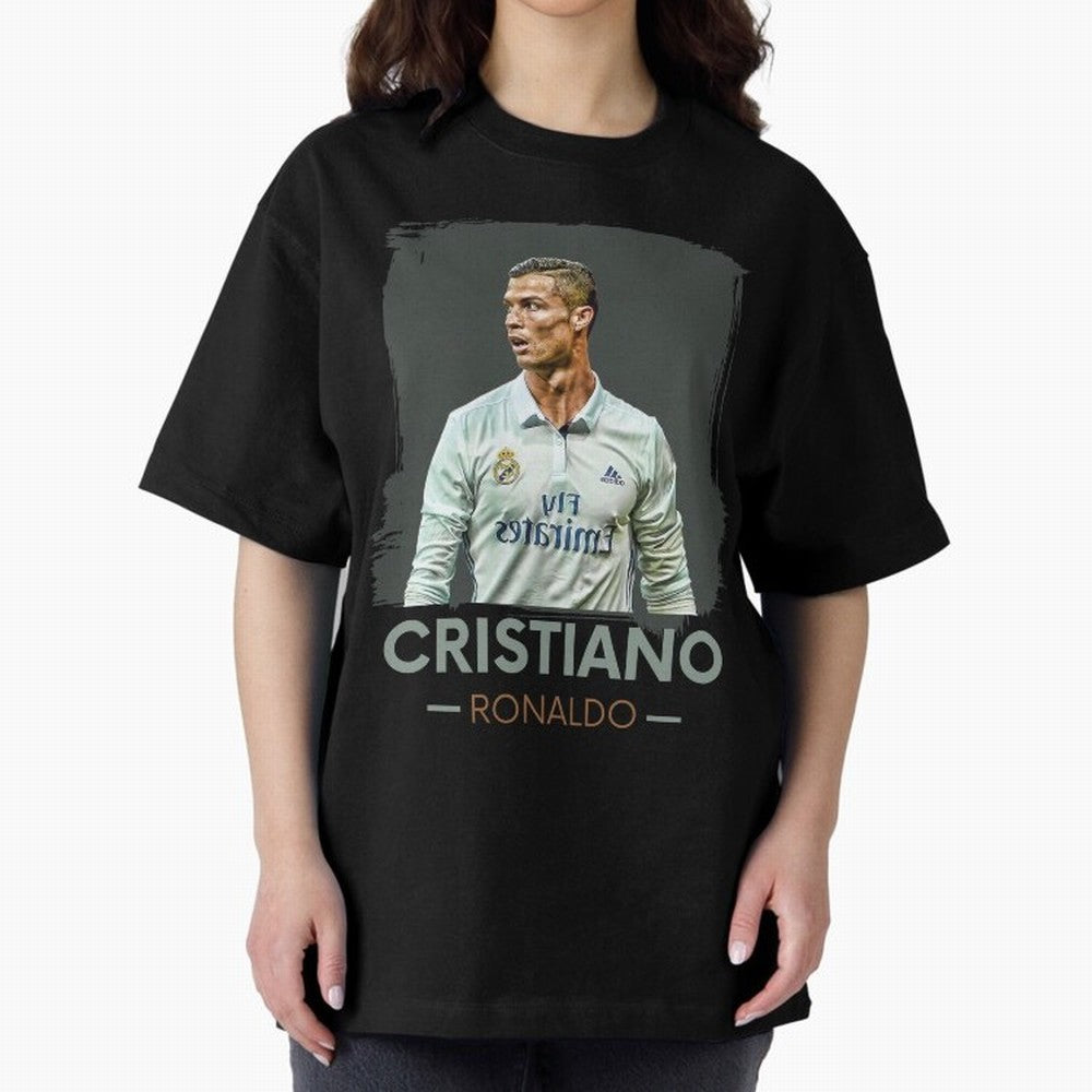 Cristiano Ronaldo Best Seller Oversized T-Shirt Join the Global Buzz around FIFA World Cup 2026 Group Stage Spirit, Featuring Spain, Haaland and Mbappe, Global Supporter Spirit, Legendary Goals, National Colors and Tournament Celebration; Great for