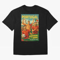 Portugal Lisbon Bel¨¦m Tower Cristiano Ronaldo FIFA World Cup Football Celebration Oversized T-Shirt Join the Countdown to FIFA World Cup 2026 for Fans of Neymar, Haaland and Cristiano Ronaldo and Netherlands, Bringing Goal Celebration Energy,