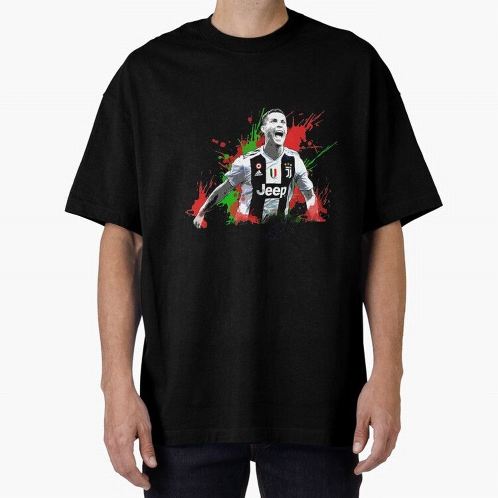 Cristiano Ronaldo Cristiano Ronaldo Oversized T-Shirt Make Memories around FIFA World Cup 2026 Group Stage for Fans of Mbappe and Neymar and Argentina, France and Brazil, Bringing Global Supporter Spirit, Legendary Goals, National Colors and