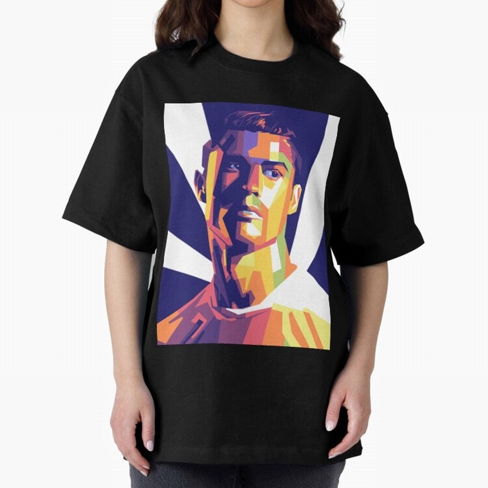 Cristiano Ronaldo cristiano ronaldo Oversized T-Shirt Feel the Roar of FIFA World Cup 2026 Spirit, Celebrating Spain and Netherlands, Mbappe, Football Passion, Legendary Performances, Festival Vibes and Supporter Community; Made for Collectors Who