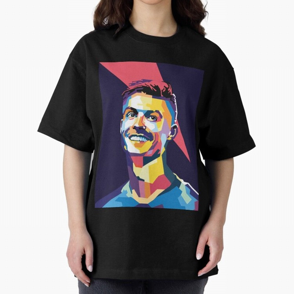 Cristiano Ronaldo Cristiano Ronaldo Oversized T-Shirt Make Every Kick Count in Match Day Hype around FIFA World Cup 2026, Messi, Neymar and Mbappe, France, Worldwide Fan Energy, Dramatic Goals, Stadium Lights and Championship Celebrations; Perfect