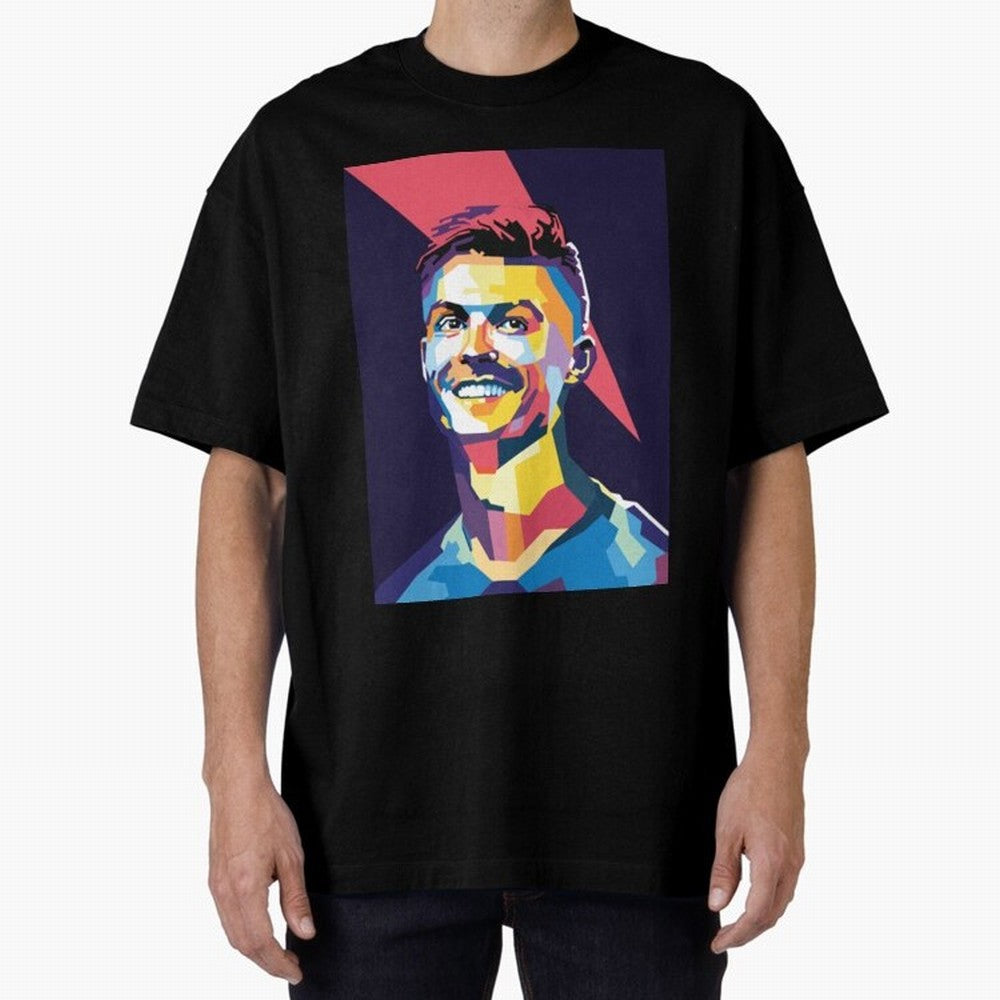 Cristiano Ronaldo Cristiano Ronaldo Oversized T-Shirt Make Every Kick Count in Match Day Hype around FIFA World Cup 2026, Messi, Neymar and Mbappe, France, Worldwide Fan Energy, Dramatic Goals, Stadium Lights and Championship Celebrations; Perfect