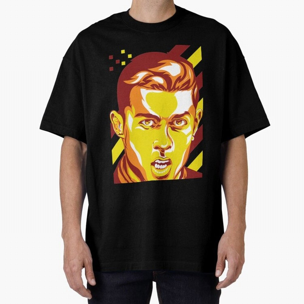 Cristiano Ronaldo Cristiano Ronaldo Oversized T-Shirt Follow the Final Road of Global Football Passion for FIFA World Cup 2026 USA Canada Mexico, Driven by Neymar, Spain, Match Day Excitement, Supporter Culture, Golden Goals and Global Football