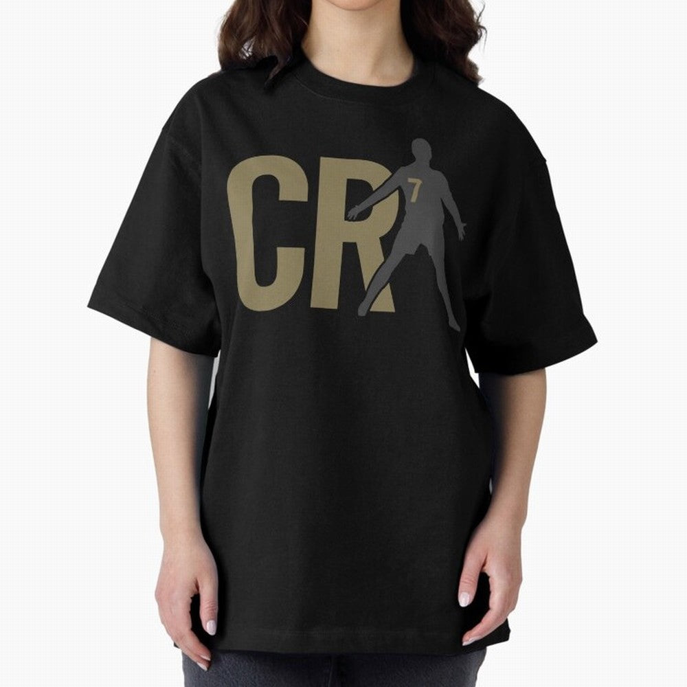 CR7 - Cristiano Ronaldo Oversized T-Shirt Follow the Final Road of FIFA World Cup 2026 for Fans of Mbappe and Spain, Bringing Worldwide Fan Energy, Dramatic Goals, Stadium Lights and Championship Celebrations; Ideal for Fans Who Follow Messi,