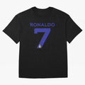 Ronaldo 7 Al-Nassr Football Club - Oversized T-Shirt Make Memories around FIFA World Cup 2026 Spirit, Capturing Brazil, Neymar, Haaland and Cristiano Ronaldo, Global Supporter Spirit, Legendary Goals, National Colors and Tournament Celebration;