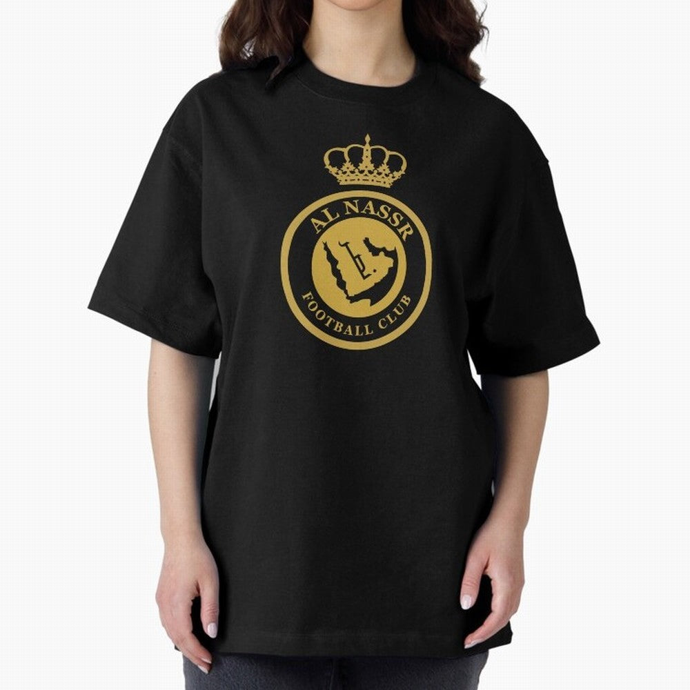 Al-Nassr Football Club - Oversized T-Shirt Turn Football Passion into FIFA World Cup 2026 USA Canada Mexico Connected to Mbappe and Neymar, England and Germany Energy, Stadium Memories, Football Loyalty, International Chants and Championship