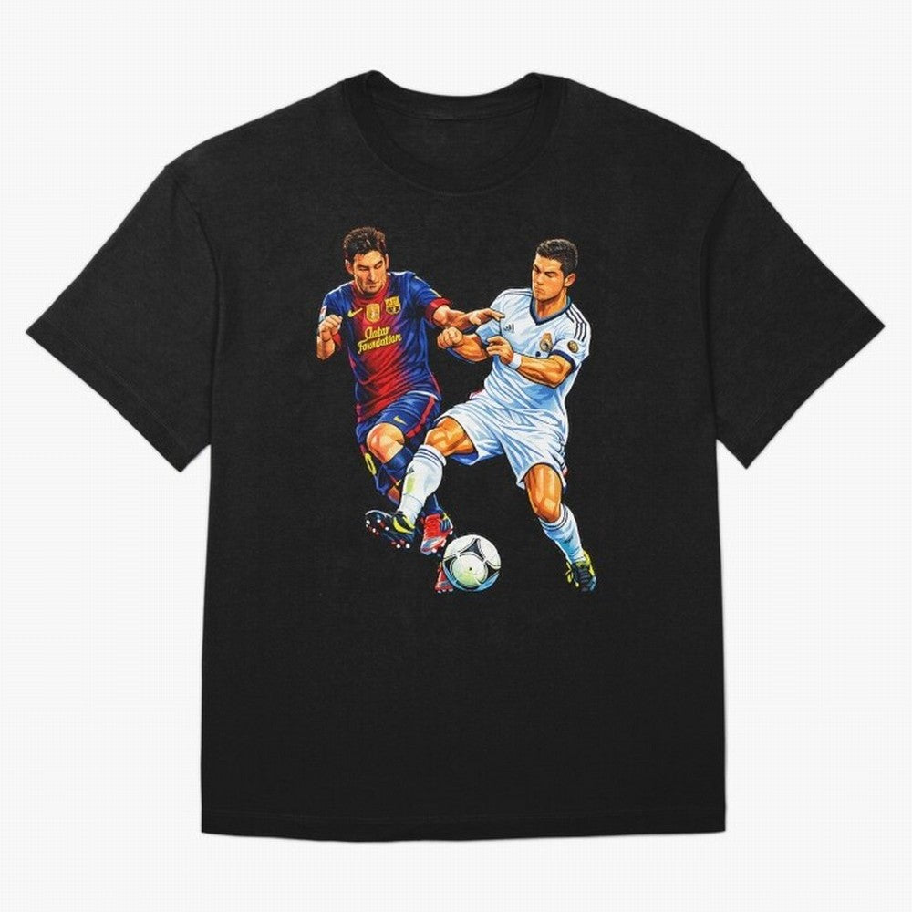 2 GOATS Oversized T-Shirt Turn Up for the FIFA World Cup 2026 Group Stage Journey through Messi and Cristiano Ronaldo Highlights, Netherlands Pride, Game Day Rituals, Football Legends, Country Pride and the Road to the Final; Made for Die Hard