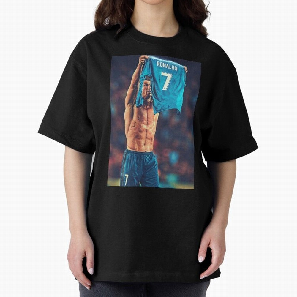 Cristiano Ronaldo Siu Goat,Ronaldo Gifts, Ronaldo Best Selling , Ronaldo Top Items Oversized T-Shirt Celebrate Unforgettable Nights in Match Day Hype around FIFA World Cup 2026 Group Stage, Haaland, Brazil, Portugal and Argentina, Supporter Pride,