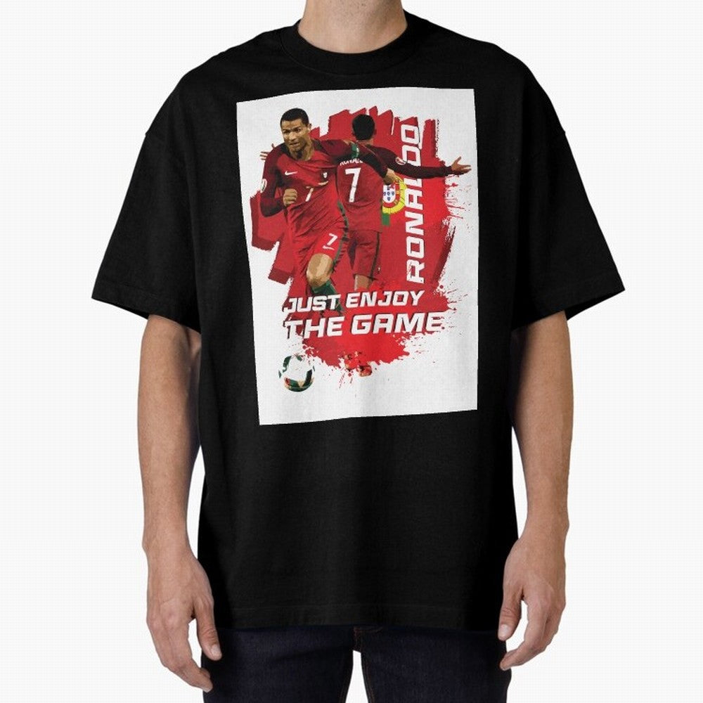 Cristiano Ronaldo Oversized T-Shirt Celebrate Football Heritage in FIFA World Cup 2026 USA Canada Mexico Connected to Messi and Cristiano Ronaldo, Portugal, Spain and Germany Energy, Soccer Culture, Superstar Moments, National Team Dreams and