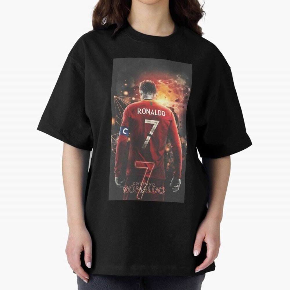 At Back Oversized T-Shirt Stand Proud for the FIFA World Cup 2026 USA Canada Mexico Journey through Messi and Cristiano Ronaldo Highlights, England and Germany Pride, Football Passion, Legendary Performances, Festival Vibes and Supporter Community;