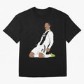 Cristiano Ronaldo Cristiano Ronaldo Oversized T-Shirt Bring a Vintage Feel to FIFA World Cup 2026 Group Stage Spirit, Filled with Argentina and Brazil, CR7, Championship Spirit, Famous Goals, Roaring Crowds and International Football Unity; Perfect
