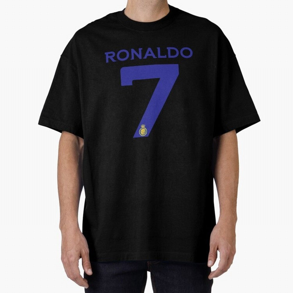 Ronaldo 7 Al-Nassr Football Club - Oversized T-Shirt Bring Supporter Culture to the FIFA World Cup 2026 USA Canada Mexico Journey through Neymar Highlights, Argentina, France and Brazil Pride, Match Day Excitement, Supporter Culture, Golden Goals