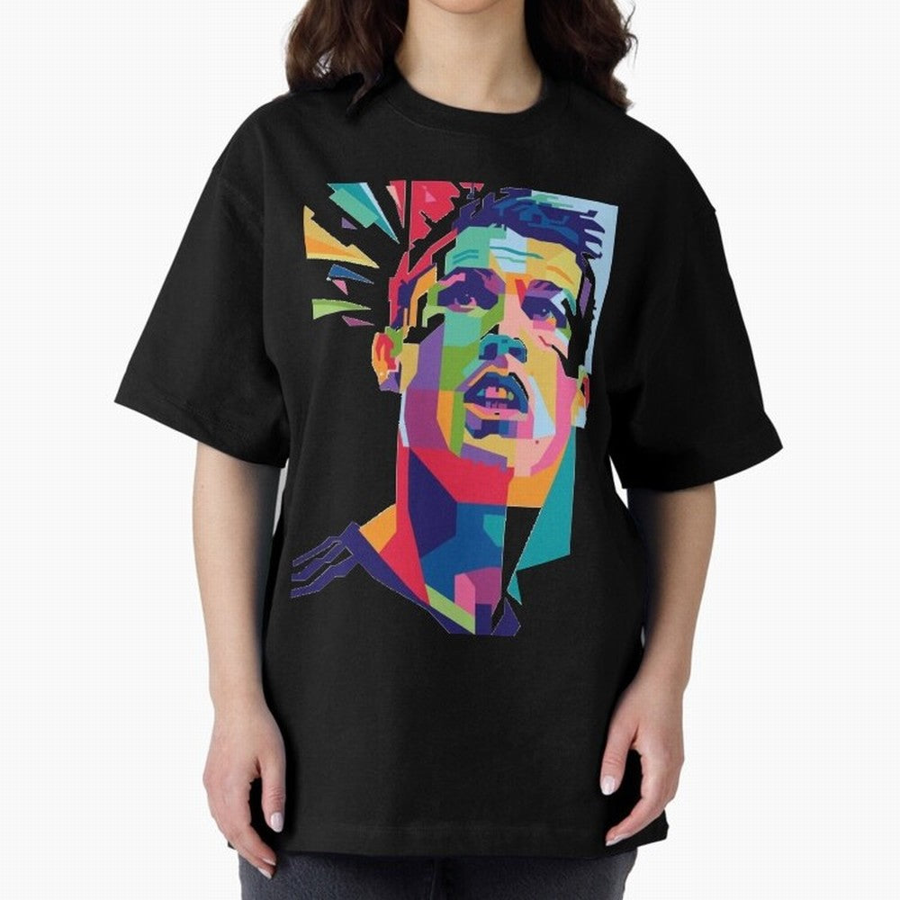 CR7 Sketch Oversized T-Shirt Cheer for Match Day Hype around FIFA World Cup 2026 Group Stage, Neymar, Spain, Worldwide Fan Energy, Dramatic Goals, Stadium Lights and Championship Celebrations; Perfect for Supporters Who Want Bold Football Energy,