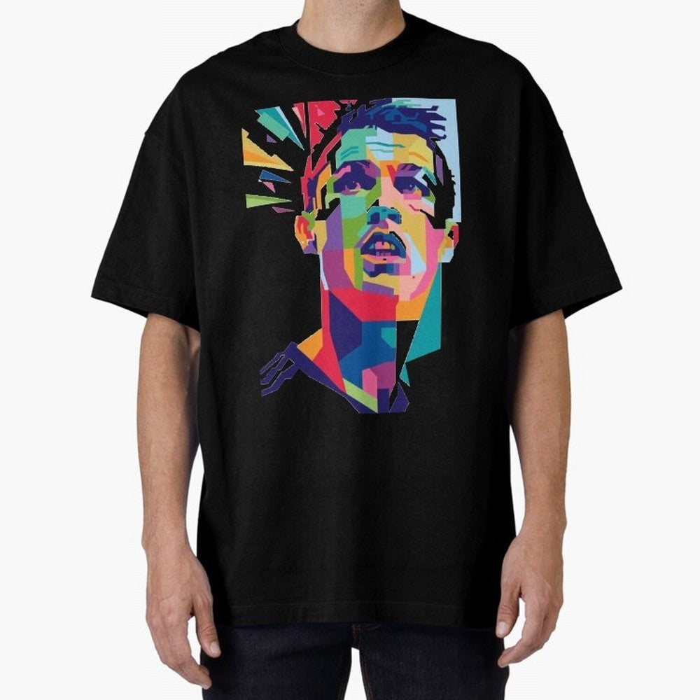 CR7 Sketch Oversized T-Shirt Cheer for Match Day Hype around FIFA World Cup 2026 Group Stage, Neymar, Spain, Worldwide Fan Energy, Dramatic Goals, Stadium Lights and Championship Celebrations; Perfect for Supporters Who Want Bold Football Energy,