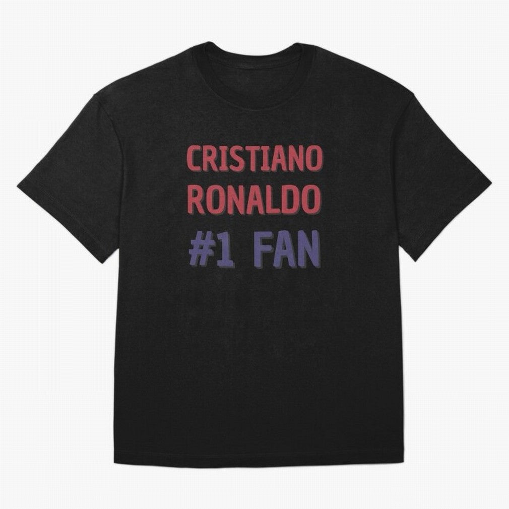 Cristiano Ronaldo - #1 Fan Oversized T-Shirt Follow Every Goal of FIFA World Cup 2026 Group Stage Spirit, Driven by England, France and Netherlands, Haaland, Sports Nostalgia, International Competition, Famous Players and Unforgettable Victories;