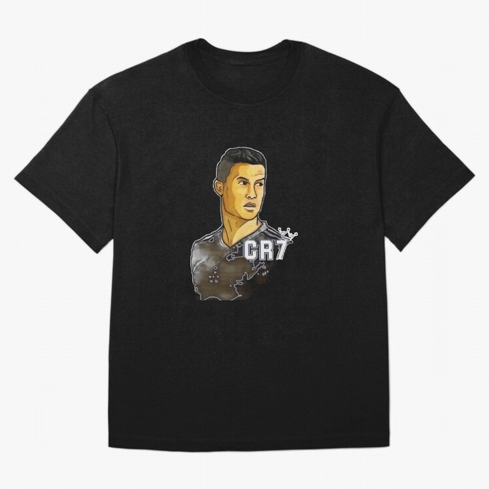 Cristiano Ronaldo digital art Oversized T-Shirt Experience the FIFA World Cup 2026 USA Canada Mexico Journey through Messi, CR7 and Mbappe Highlights, Germany Pride, Football Passion, Legendary Performances, Festival Vibes and Supporter Community;