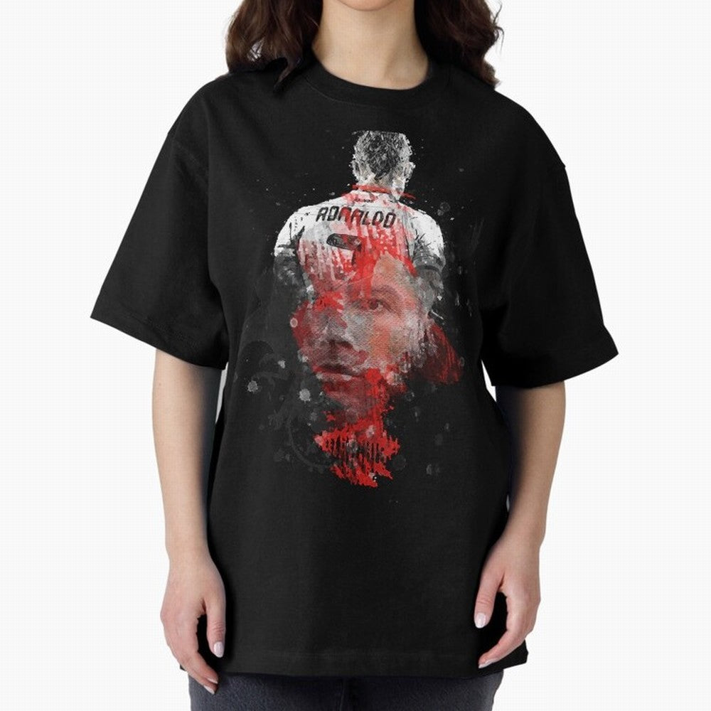 cristiano ronaldo Oversized T-Shirt Celebrate Fan Favorites in FIFA World Cup 2026 USA Canada Mexico Driven by Messi, Neymar and Mbappe, England, France and Netherlands Energy, Championship Spirit, Famous Goals, Roaring Crowds and International