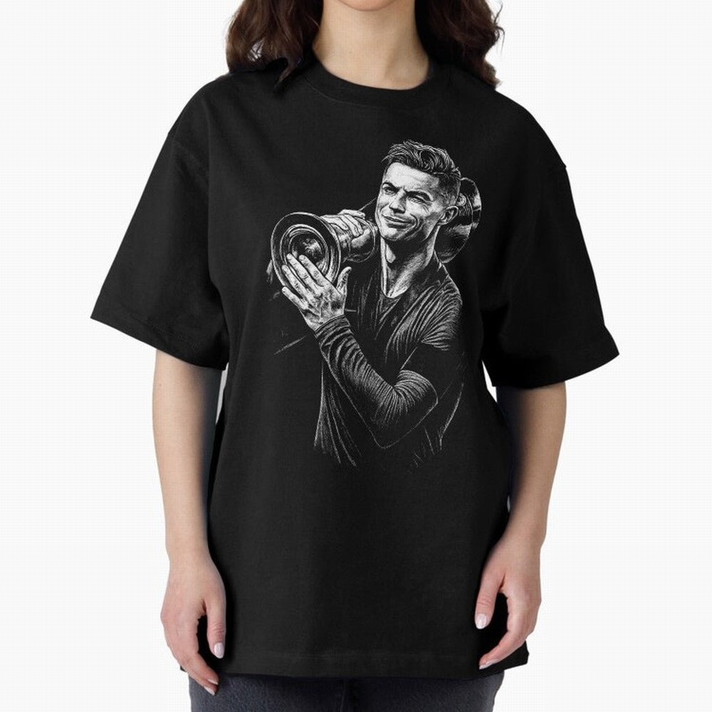 Cristiano Ronaldo Nations League Cup Oversized T-Shirt Enjoy Global Football Passion for FIFA World Cup 2026, Inspired by Cristiano Ronaldo, England, Soccer Culture, Superstar Moments, National Team Dreams and Competitive Fire; Built for Supporters