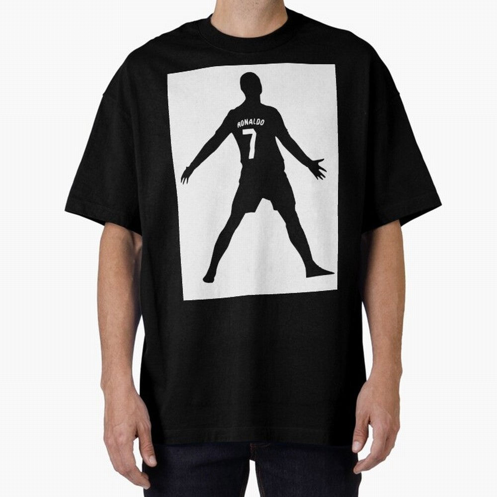 Cristiano Ronaldo #7108 Oversized T-Shirt Turn Up for Match Day Hype around FIFA World Cup 2026 USA Canada Mexico, CR7, England, France and Netherlands, Game Day Rituals, Football Legends, Country Pride and the Road to the Final; Made for Die Hard