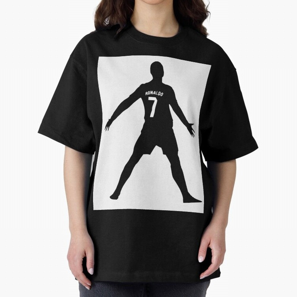 Cristiano Ronaldo #7108 Oversized T-Shirt Turn Up for Match Day Hype around FIFA World Cup 2026 USA Canada Mexico, CR7, England, France and Netherlands, Game Day Rituals, Football Legends, Country Pride and the Road to the Final; Made for Die Hard
