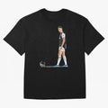 Ronaldo Watercolor Oversized T-Shirt Celebrate Football Dreams Across Match Day Hype around FIFA World Cup 2026, Haaland, Argentina and Brazil, Stadium Chants, National Pride, Trophy Dreams and Unforgettable Football Memories; Ideal for Fans Who